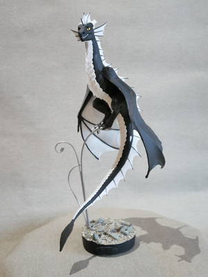 sculpture commission artwork dragon wyvern companion Morghus