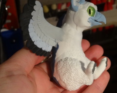 sculpture commission artwork balanced companion  gryphon griffin mythology mini  