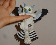 sculpture commission artwork balanced companion  gryphon griffin mythology mini  