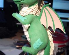 sculpture commission artwork dragon raffle companion mini 