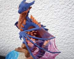 sculpture commission artwork balanced companion  dragon  