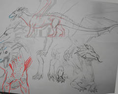 comic commission artwork dragon transformation 