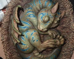 New Life, , New Chances, Unlimited Potential sculpture commission artwork dragon myth painting 3D art