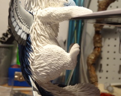 sculpture commission artwork balanced companion  gryphon griffin mythology mini  