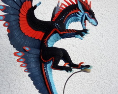 sculpture commission artwork dragon art balance handmade rivalmit 