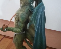 sculpture commission artwork dragon anthropomorphic anthro furry traditional 