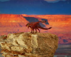 Tiny Aku sculpture commission artwork dragon furry lanscape