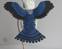 sculpture commission artwork balanced companion  gryphon griffin mythology mini  