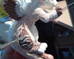 sculpture commission artwork angeldragon dragon balanced companion furry 