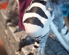 sculpture commission artwork gargoyle zebra traditional 