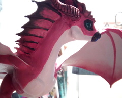 sculpture commission artwork wyvern dragon khyaber balanced companion  furry 