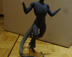 sculpture commission artwork traditional robot alien  