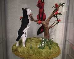 Itya + Henry sculpture commission artwork cat traditional 