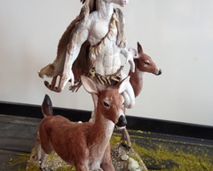 ghost deer spirit deer sculpture art anthropomorphic feral eurofurence ef25 